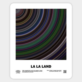 minimal_La La Land Abstract Circular Art Movie Sticker